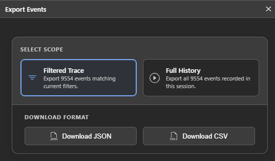 Filter and Export