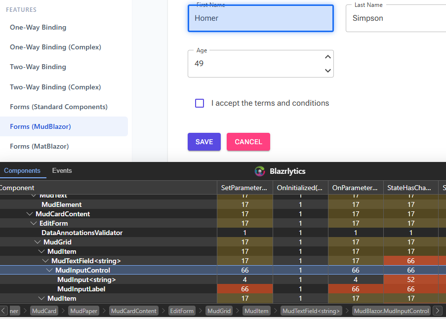 Highlighting Components